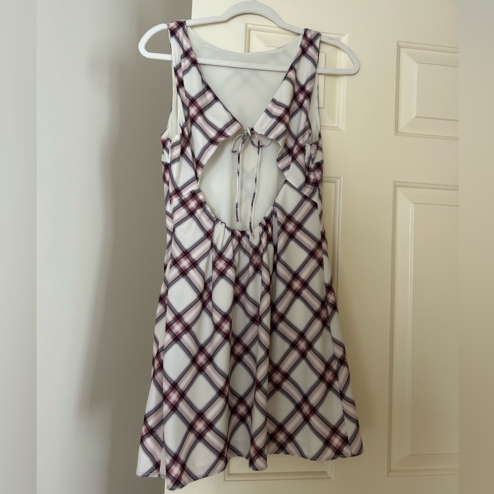 High-Neck Mini Dress - Picture 3 of 8
